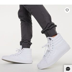 WOMEN HIGH TOP WHITE VANS